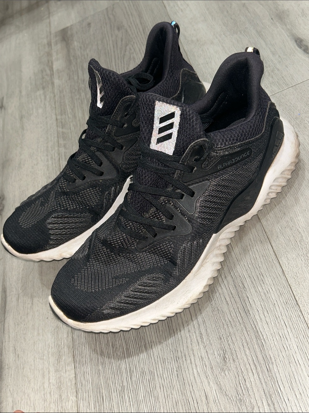 adidas Men’s Alphabounce Beyond Core Black Athletic Shoes AC8273 size 10.5
